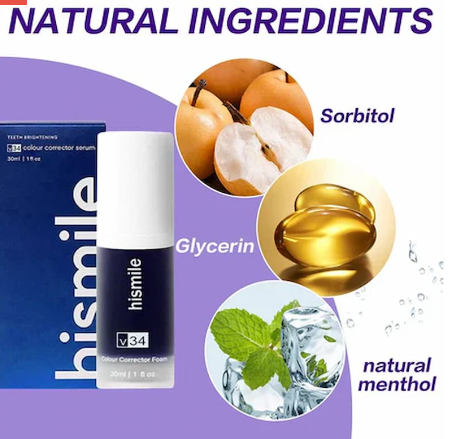 Hismile V34 Colour Corrector Serum, Teeth Whitening